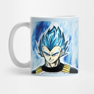 vegeta the super saiyan god in blue in dragonball Mug